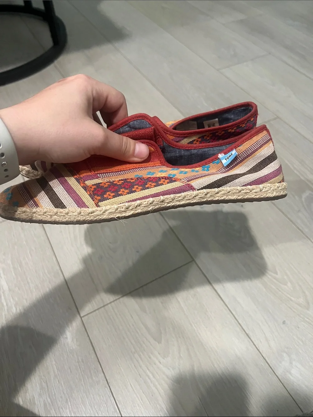TOMS Multicolor Woven Slip-On Espadrilles - Picture 10 of 11